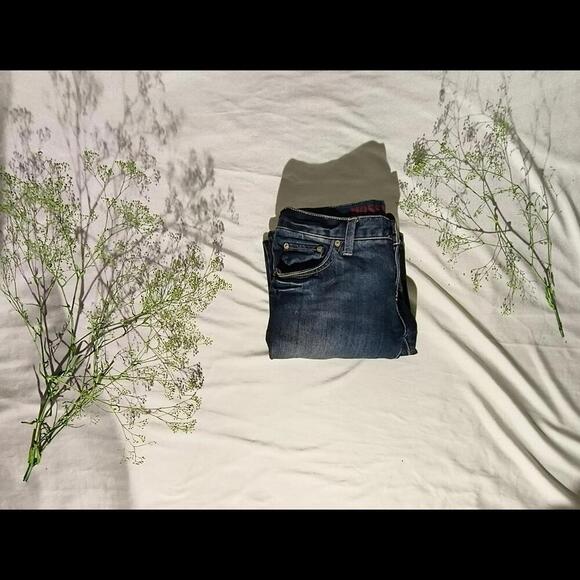 Y2k Mossimo Supply Co Women's 7R Fit 6 W30 L32 Dark Wash Bootcut Western Jeans - Picture 8 of 16